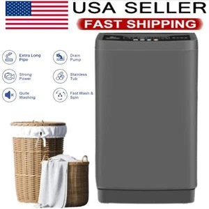 Portable Compact Laundry Washer Full-Automatic LED Display 17.8/13.5lbs Compact - Picture 1 of 31
