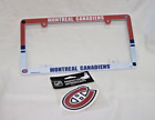 MONTREAL CANADIENS RED WHITE - PLASTIC  6" X 12"   FRAME / 4" C DECAL NEW