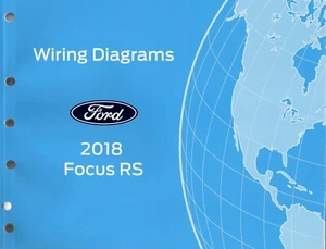 2018 Ford Focus RS OEM Factory Electrical Schematic Wiring Diagrams FCS2146618 - Picture 1 of 1