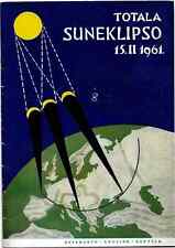 1960 Vintage Brochure Totala Suneklipso Sun Eclipse 1961 Esperanto Illustrated