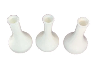 Milk Glass Vases Set of 3 Vintage Flower Buds Cuttings Centerpiece Holiday Decor - Picture 1 of 7