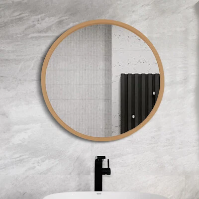 Круглый золотой зеркальный шкаф для ванной настенный органайзер макияж зеркало шкаф - Изображение 1 из 4