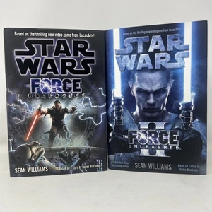 STAR WARS THE FORCE UNLEASHED 1 & 2 HARDCOVER BOOKS 1ST EDITIONS Sean Williams - Picture 1 of 10