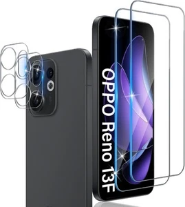 For Oppo Reno13 FS 5G Tempered Glass Screen Protector & Rear Camera Lens Cover - Picture 1 of 12