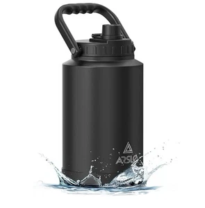 Sports Water Jug - Gallon Water Bottle - Large Insulated Stainless Steel - Picture 1 of 2