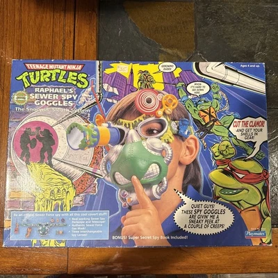 1990 TMNT Raphael's Sewer Spy Goggles Playmates Teenage Mutant Ninja Turtles - Image 1 of 4