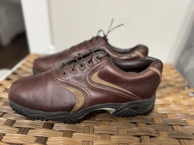 Botines de golf FJ Footjoy Contour Series marrón clavo suave 54038 para hombre EE. UU. 7,5 M Foto 1 de 4