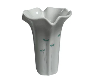 Vintage IK Mark Stoneware Vase 4.5″ Floral Bud Vase MCM Possible Studio Pottery - Picture 1 of 6