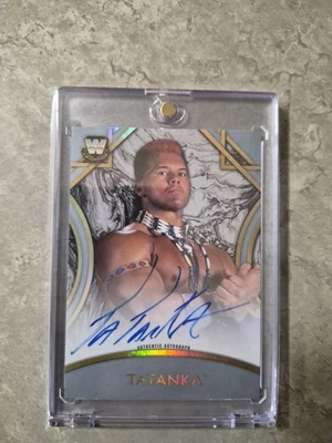 2018 Topps Legends of the WWE Auto Legend /50 Tatanka Auto - Image 1 of 4