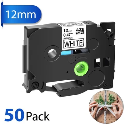 50pk TZe-R231 TZ-R231 Ribbon Tape 12mm For Brother P-Touch P700 H100 Label Maker - Image 1 of 4