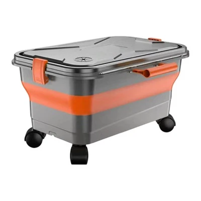 Faltbarer Eimer mit Rollen Aufbewahrung für Angeln Hochdruckreiniger Gartenarbeit - Bild 1 von 4