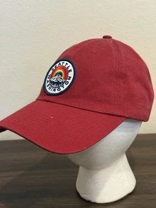 Seattle WA souvenir strap back cap/hat - Red /logo - Picture 1 of 8