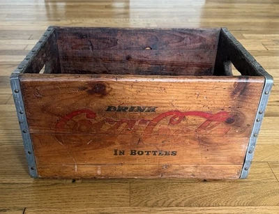 Винтажный деревянный ящик для кока-колы Портленд Орегон рекордсмен около 1920-30-х годов - Изображение 1 из 4