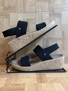 Skechers Beverlee Sheer Luck Arch Fit schwarze Keilsandalen 119985 UK Größe 6 - Bild 1 von 13