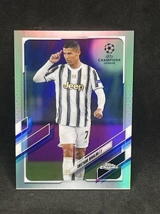 2021-22 Topps Chrome UCL Cristiano Ronaldo UEFA Champions League Refractor - Picture 1 of 2