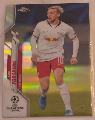 EMIL FORSBERG 2019-20 Topps Chrome UCL Refractor #40 RB LEIPZIG - Image 1 of 2
