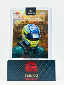 2024 TOPPS F1 CHROME SAPPHIRES FERNANDO ALONSO GOLD HELMET COLLECTION /50 - Picture 1 of 1