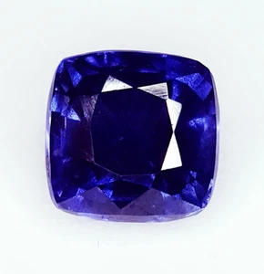 Tanzanita natural 3,12 quilates piedras preciosas sueltas sin tratar cojín certificado tanzanita - Imagen 1 de 12
