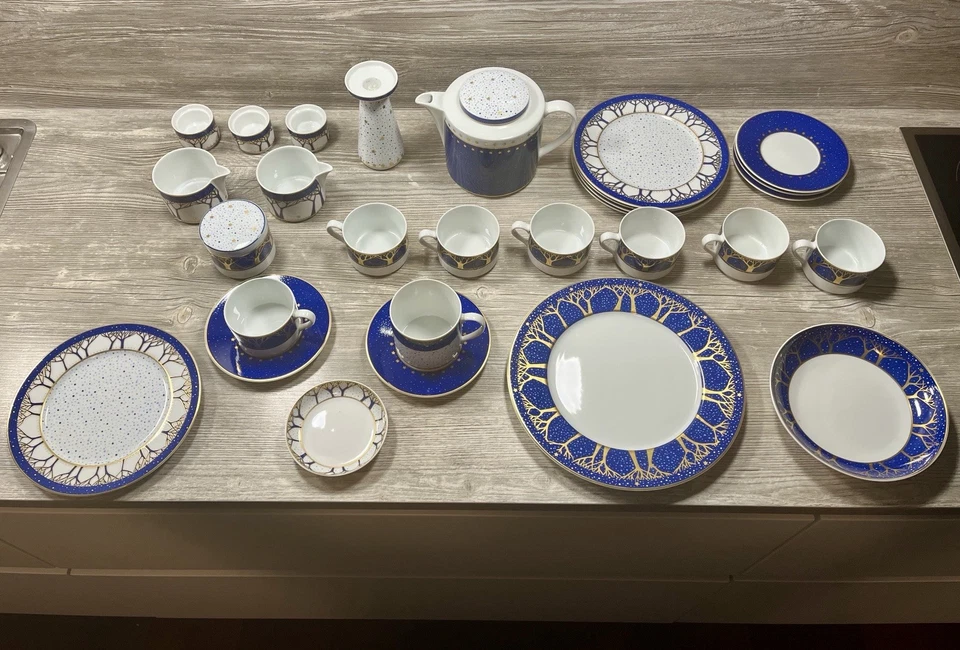 Teeservice Set Fürstenberg Fox Winternacht - Bild 1 von 1