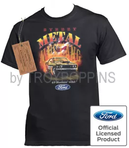 1-CAMISETA GRÁFICA FORD MUSTANG MUSTANG WEAR-'69 WILD-STREET METAL WILD-STREET METAL - Imagen 1 de 7