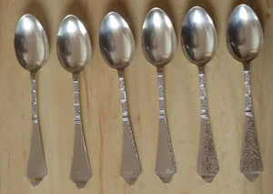 Besteck  - Robbe & Berking - HERMITAGE - Silber 90 -  6 Menuelöffel - Picture 1 of 2