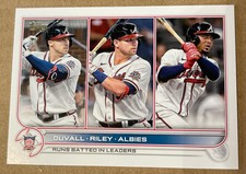 2022 Topps Series 1 NL RBI Leaders Duvall Riley Albies Baseball Card #181