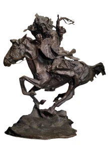 Buck McCain "Plains Warrior" Bronzeskulptur - Limited Edition Indianer - Bild 1 von 14