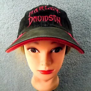 Gorra HARLEY DAVIDSON Bordada Envejecida Correa Trasera Ajustable NEGRO - Imagen 1 de 11