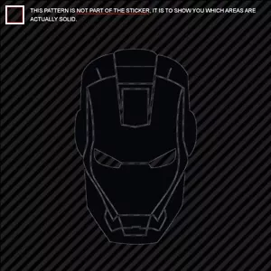 (2) IRONMAN Sticker Decal Die Cut Iron Man - Foto 1 di 1