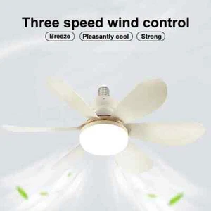 40W Modern Led Ceiling Fan with Light Dimmable E27 Bedroom Living Room Fan Lamp - Picture 1 of 24