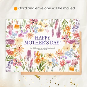 Mother’s Day Card for Mom – Christian Religious Card – Bible Verse – Faith-Based - Picture 1 of 9