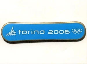 2006 Torino Olympics Blue Snowboard Snowboarding Hat Pin Lapel Pin - Picture 1 of 1