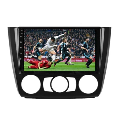 Radio estéreo de coche de 9 pulgadas BT FM apta para BMW Serie 1 E88 E82 E87 manual AC 2004-2011 Foto 1 de 4