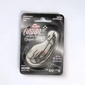 Berkley Fast Sets Sharp Hooks Size 4/0 - 4-5 in / 10-13 cm 6 Pieces - Picture 1 of 2