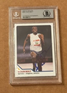 USAIN BOLT SIGNED 2008 SPORTS ILLUSTRATED FOR KIDS RC BECKETT BAS CERTIFIED - Picture 1 of 2