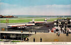 Japan " Tokyo Internatinal Airport, Douglas DC-4, JAL '' Vintage Postcard #1018