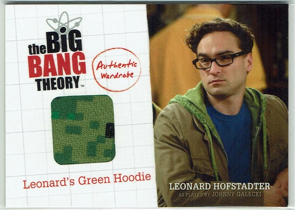 The Big Bang Theory Temporada 1 y 2 Disfraz Armario M11 Leonard's Sudadera con Capucha Verde Foto 1 de 2