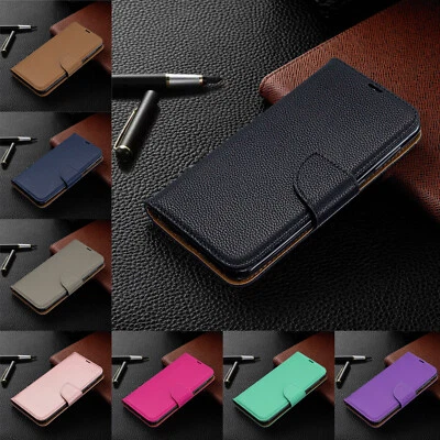 Luxury Leather Strap Card Wallet Stand Case Cover For Samsung A10e A50 A30 A70 - Image 1 of 4