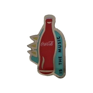 Pin Badge Coca Cola Bottle - Is The Music - Vintage Collectable - Bild 1 von 8