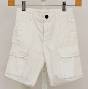 NWOT J Crew CrewCuts White Boys Cargo Shorts Size 5 RTL $ 49.50 - Picture 1 of 3
