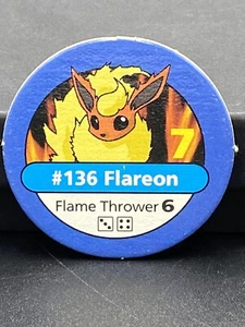 Pokemon Meister Trainer Brettspiel Ersatzstück Flareon #136 Chip - Bild 1 von 2