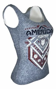 AMERICAN FIGHTER Women's T-Shirt NORTH DAKOTA Athletic Biker - Picture 1 of 9