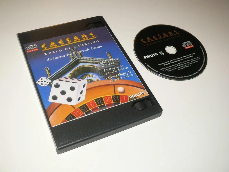 Philips CDi / CD-i ~ Caesars World of Gambling ~ In DVD Case ~ (Ref: RC) Foto 1 de 1