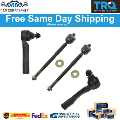 TRQ New Inner and Outer Tie Rod Set For 2001-2005 Lexus IS300 - Image 1 of 4