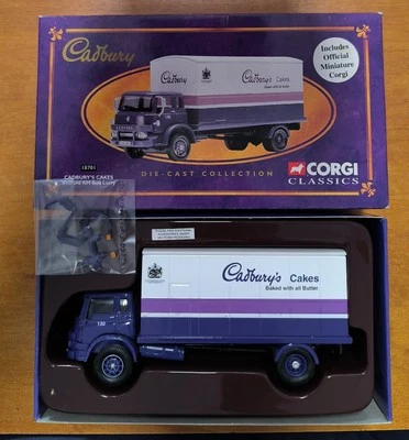 1:50 CORGI N° 18701 " BEDFORD KM BOX LORRY " CADBURY'S CAKES - Photo 1/2