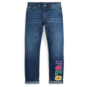POLO RALPH LAUREN AUTHENTIC YOUTH GIRLS BRAND NEW ORIGINAL JEANS Size 8, NWT - Picture 1 of 11