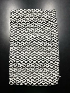 Restoration Hardware Cassis Tile Outdoor Pillow Lumbar Cover Black White 21x13 - Picture 1 of 4