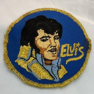 Vintage Elvis Presley Patch mit goldfarbenen Nähten RAR Sammlerstück 3" - Bild 1 von 3