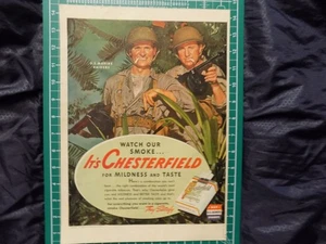 1943 PRINT AD WATCH OUR SMOKE CHESTERFIELD CIGARETTES WWII - Bild 1 von 1