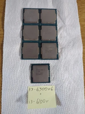 LOTE DE (7) procesadores Intel Core i3-6300 X6 +i3-6100T X1, 3,70 GHz SR2HG Foto 1 de 3